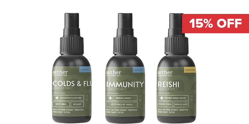 15% Off Aether Immune + Men’s Wellness Support Cover Image